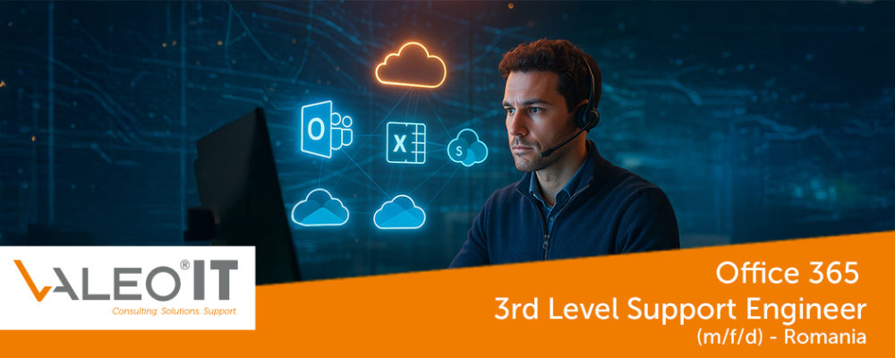 Office 365 3rd Level Support Engineer (m/w/d) | VALEO IT Services International Stellenanzeige O365 2025 valeoitcom | VALEO IT Services International