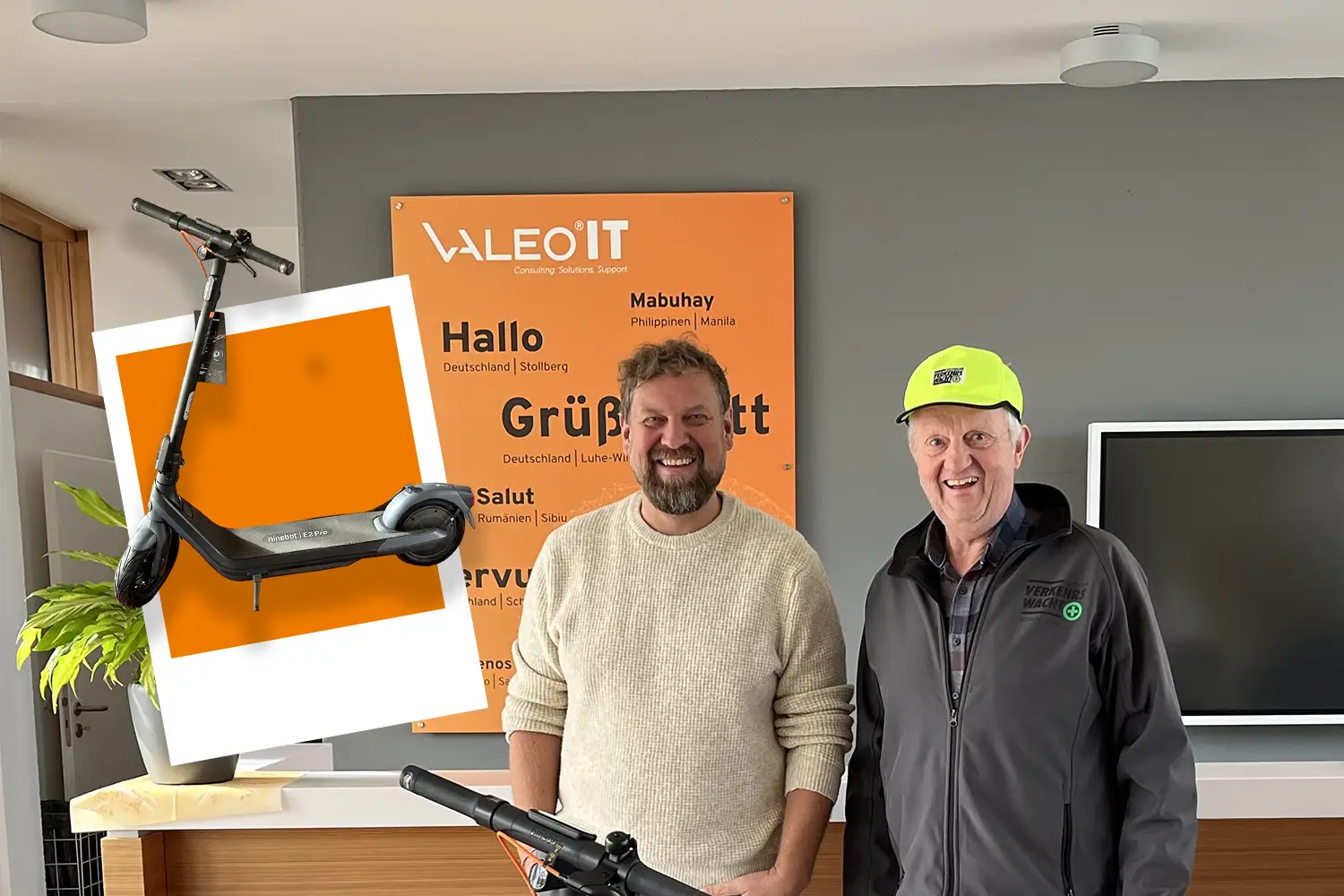 Übergabe des E-Scooters