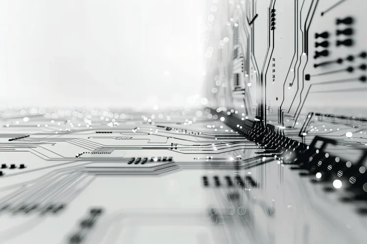 close-up-computer-motherboard-with-numerous-small-points